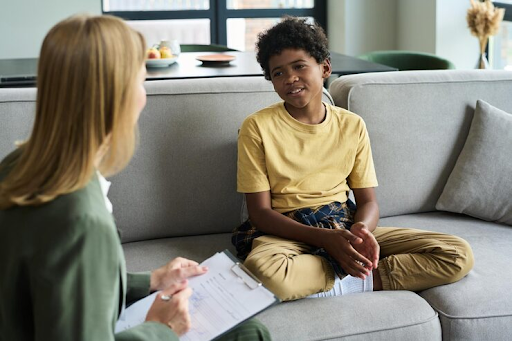 Teen in a coaching session